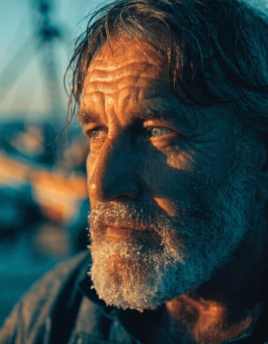 Golden-Hour Fisherman