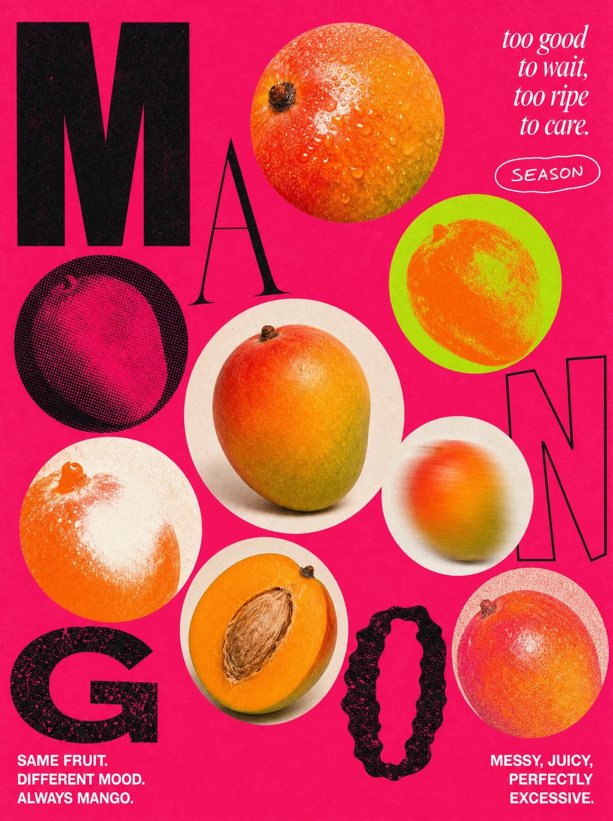 Mango — Editorial Chaos Poster
