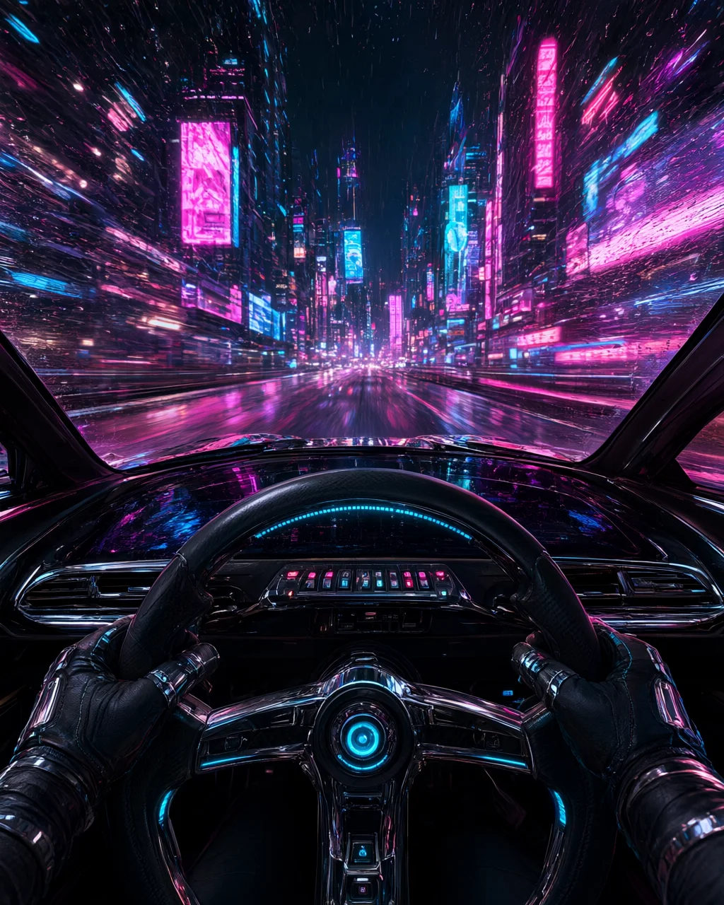 Neon Night Racing Cockpit