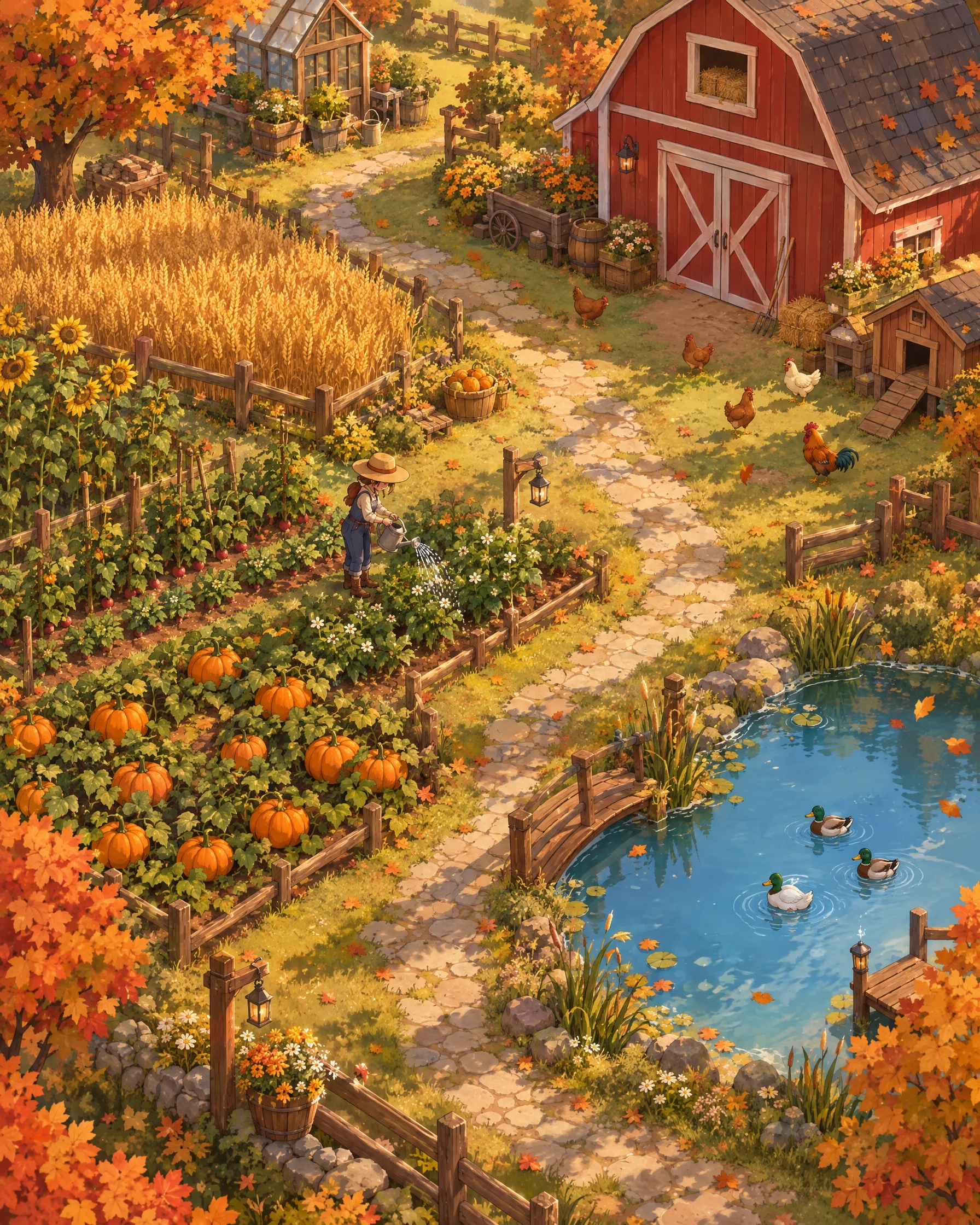 Cozy Farming Game Village